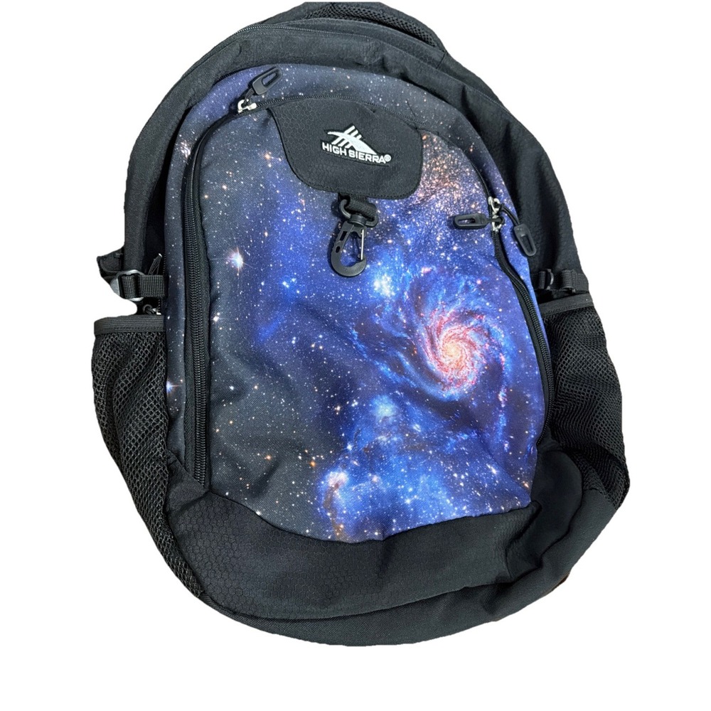 High Sierra Galaxy Laptop Backpack Space Stars Moon Great Condition